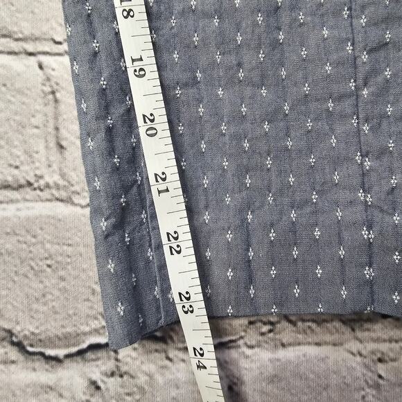 Ann Taylor Curvy Cotton Blend Small Diamond Print Cropped Pants Size 6 - Picture 9 of 11